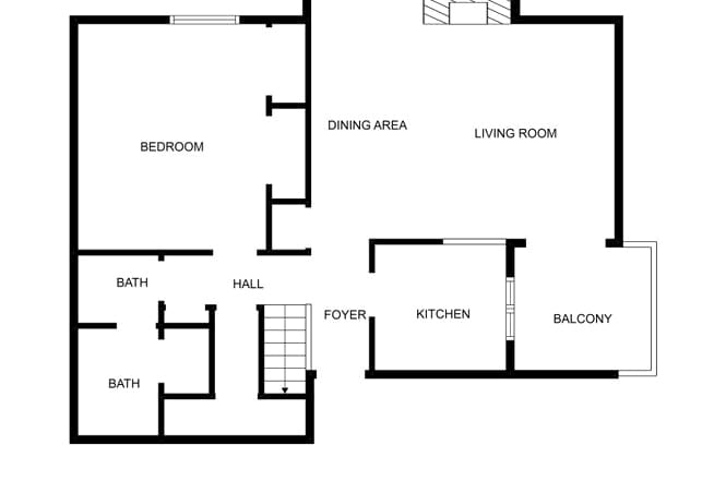 Main Floor Layout - 4070 S Atchison Way
