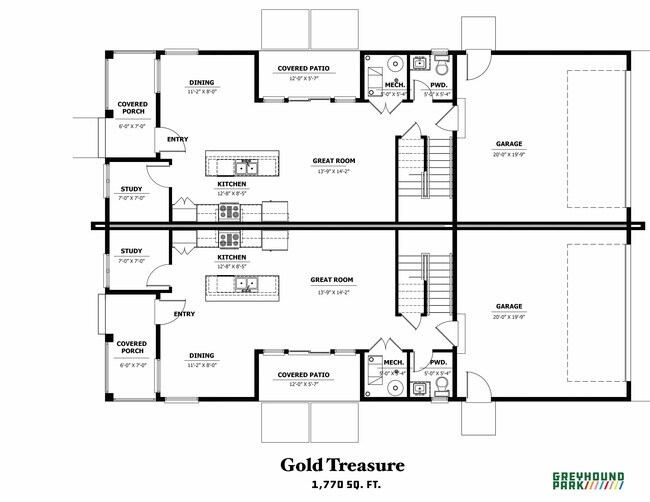 Floorplan - The Duplexes at Greyhound Park