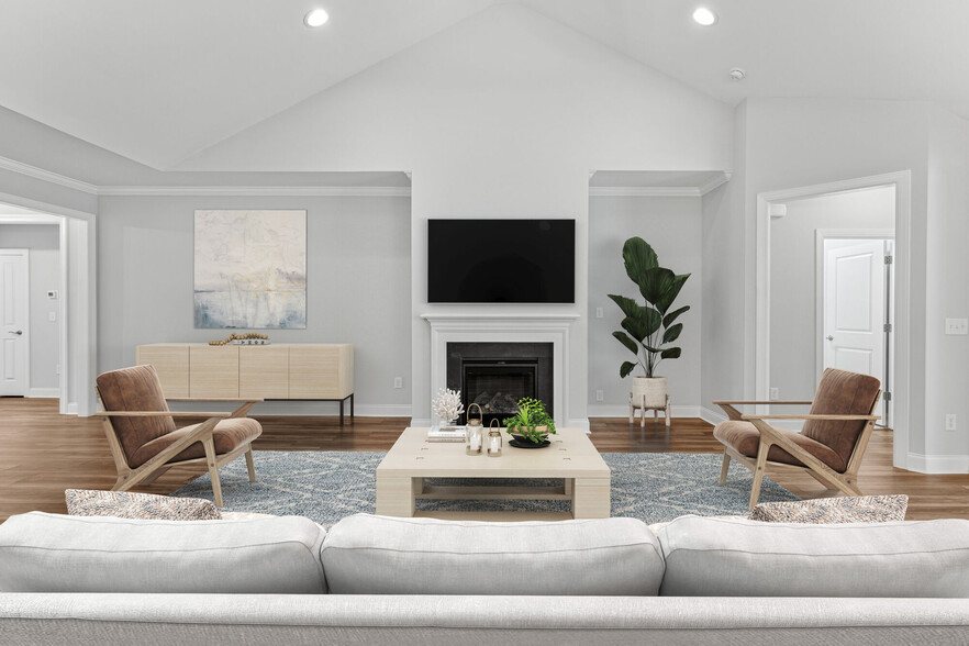 3BR, 2BA - 1,800SF TH1 - Living Area - Beaumont Oaks at Porters Neck Apartments &...