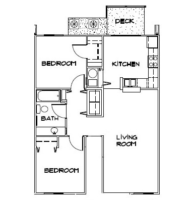 2BR/1BA - Country Ridge Residences