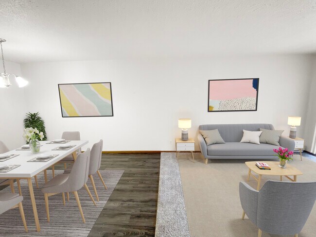 Dining room & living room - Prairie View