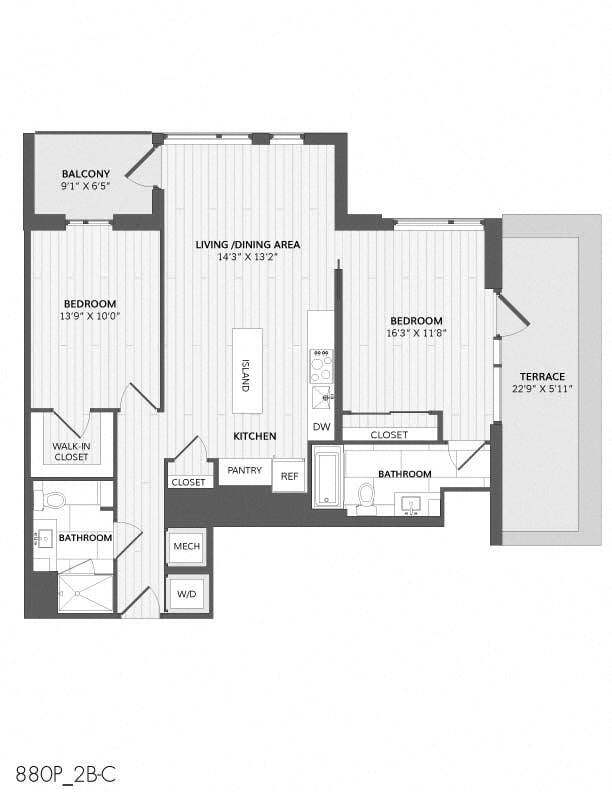 Floorplan - 880 P