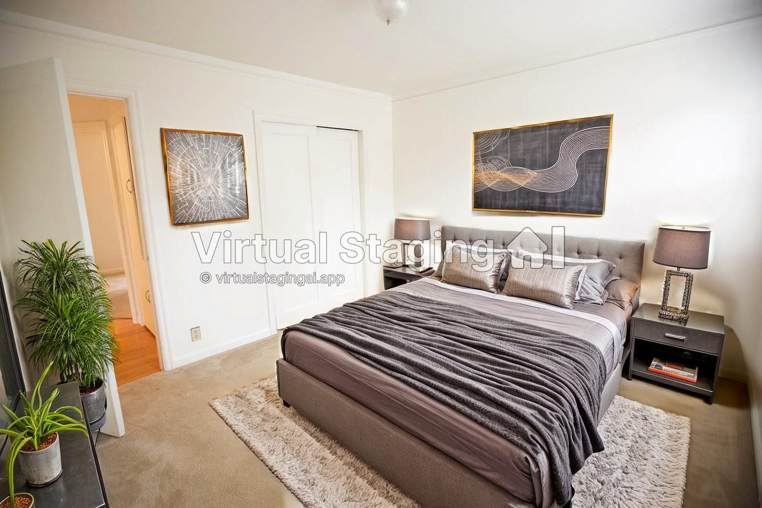 Bedroom 2 staged - 1409 NE 71st Ave