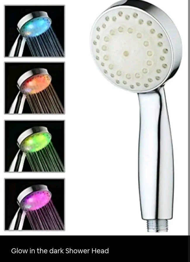 Glow in the dark shower head - 1322 3rd St