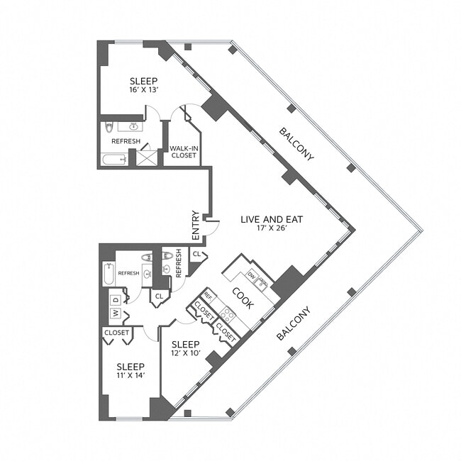 Floorplan - Left Bank