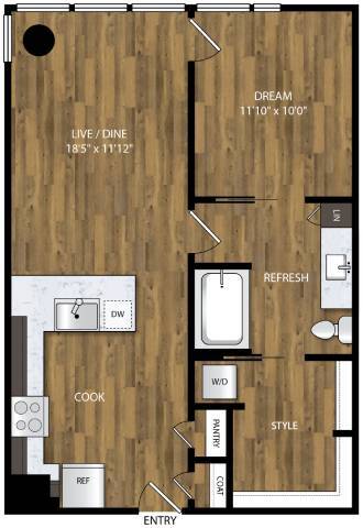 Floorplan - Willamette Tower