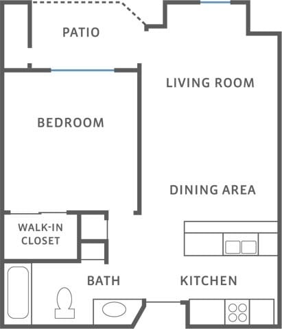 Floorplan - 55+ Valley Oaks Village Senior Apartments