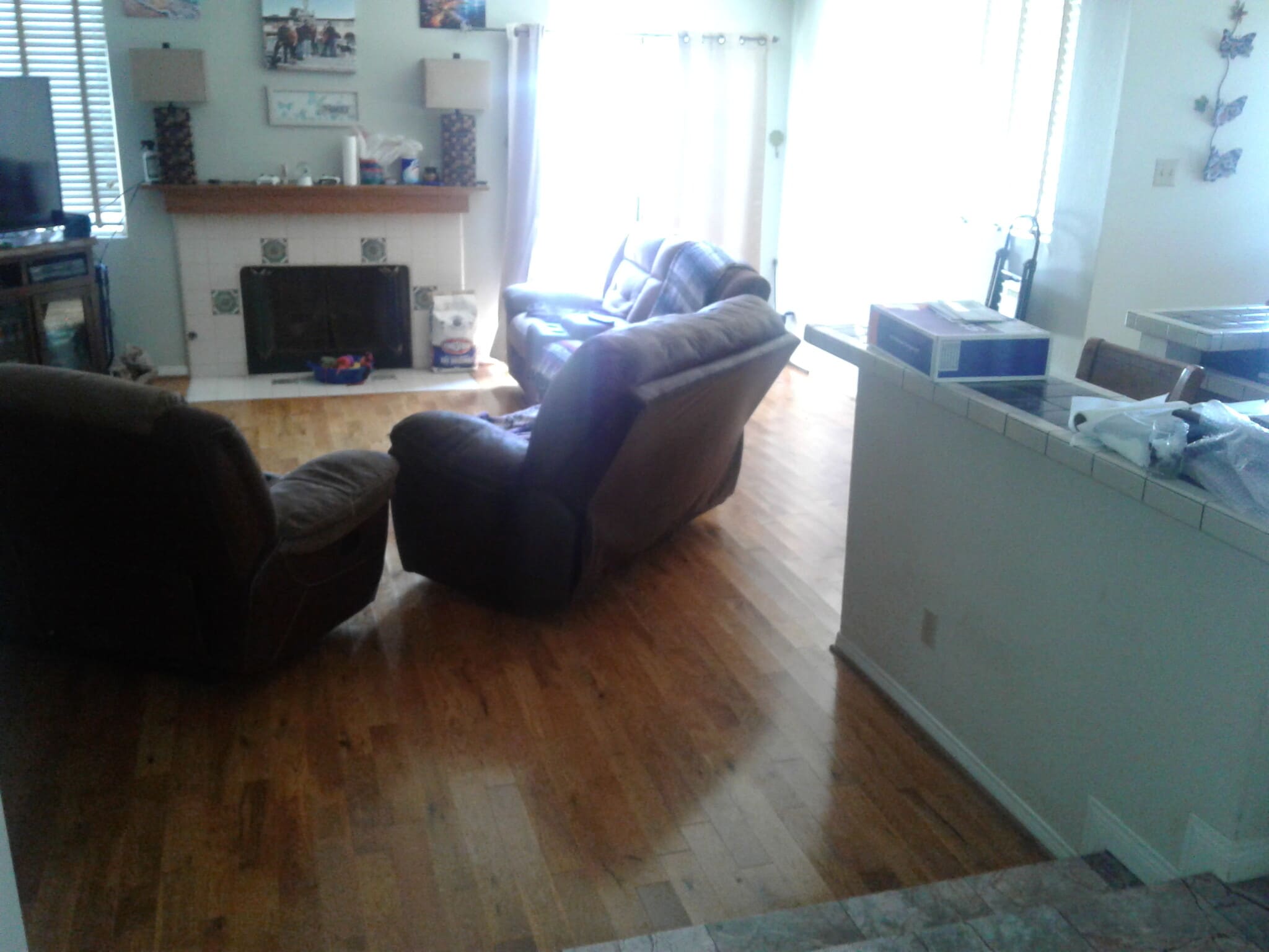 LIVING ROOM-NEW HARDWOOD FLOORS - 2106 Clark Ln