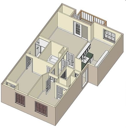 2BR/2BA - Aaron Ridge Apartments