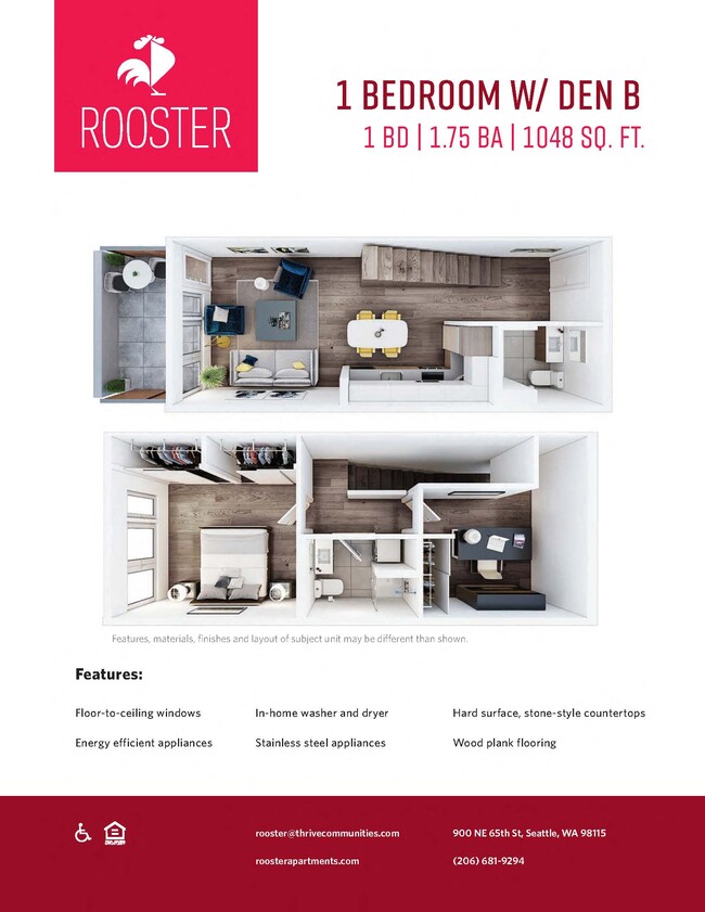 Floorplan - Rooster Apartments