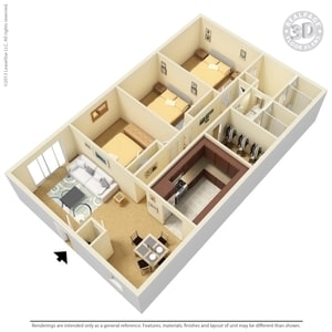 3BR/2BA - Regency Square Apartments