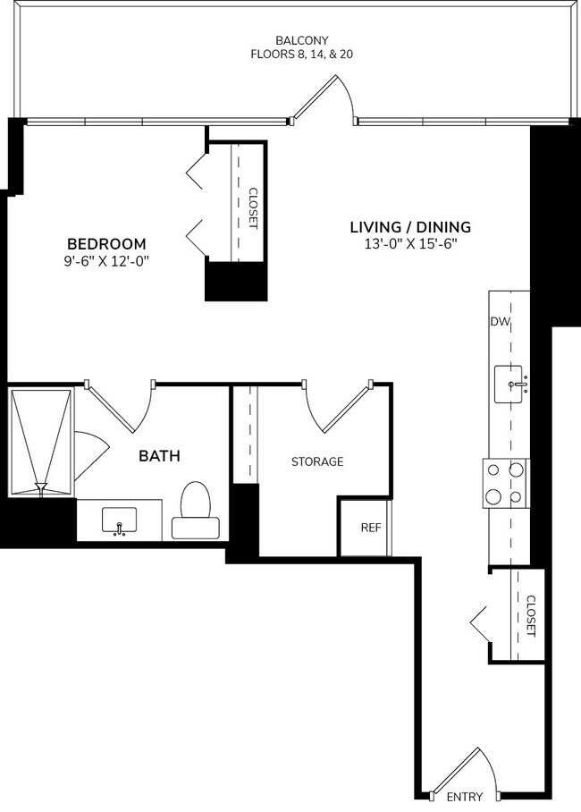 Floorplan - 640 North Wells