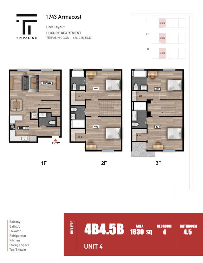 Floorplan - 1743 Armacost Ave