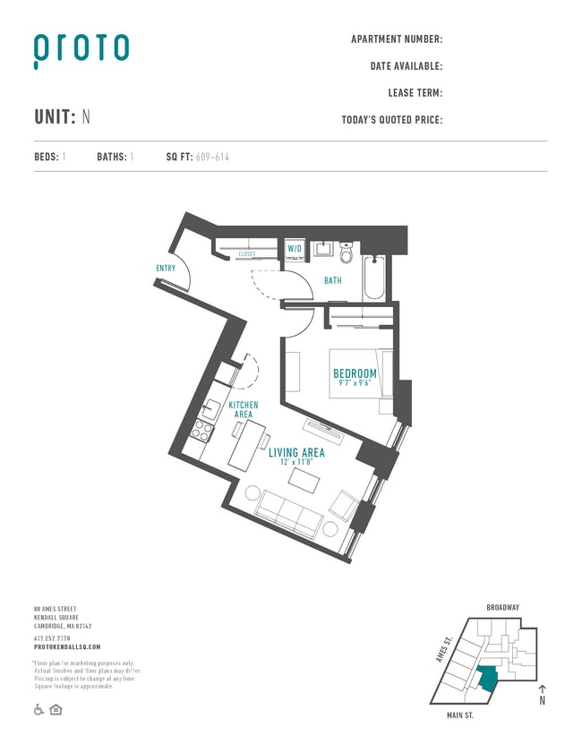 Floorplan - Proto Kendall Square