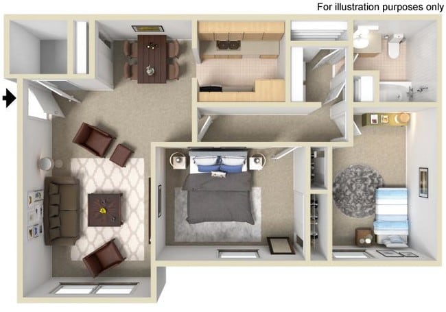 Floorplan - OakRidge Apartments 55+ Community