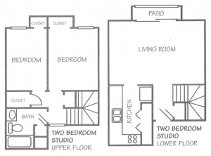 Two Bedroom - Woods of Haltom