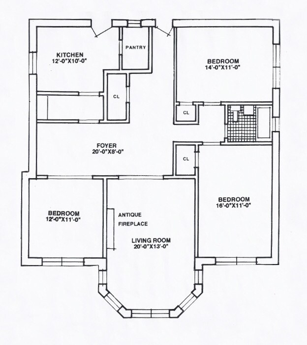 Floorplan - 1125 Davis St./ 1603-11 Ridge Ave.