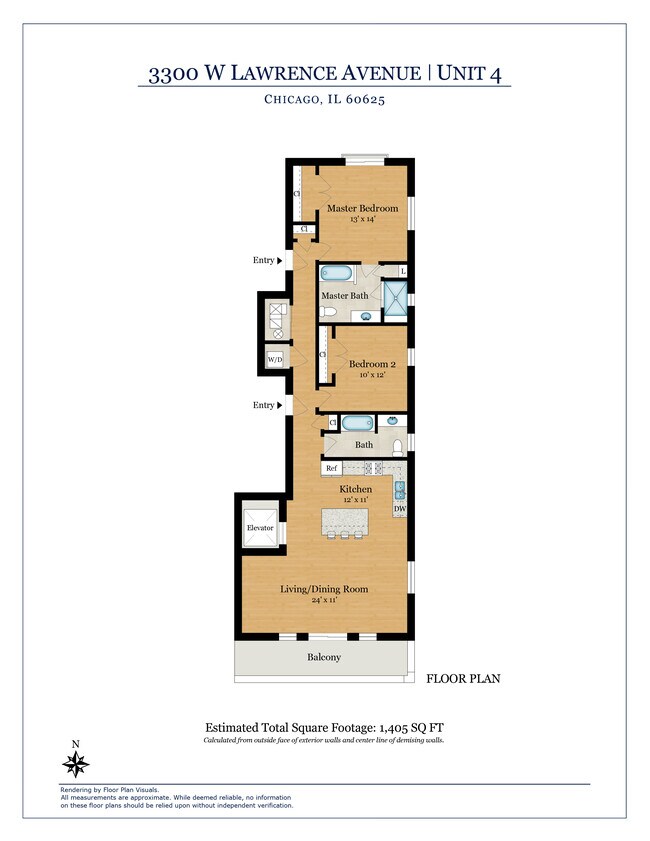 Floorplan - 3300 W Lawrence Ave