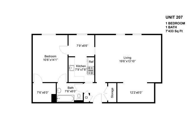 Floorplan - Whitworth Apartments