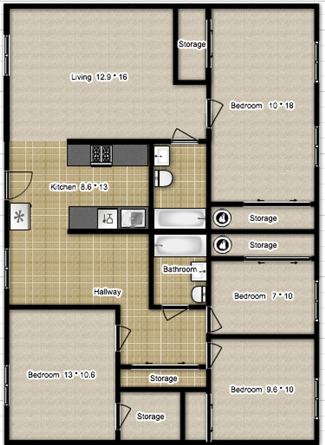 Floorplan - Gazebo Apartments