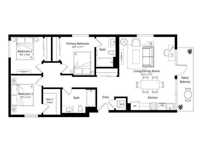 Floorplan - The Santa Monica Collection - 1430 Lincoln