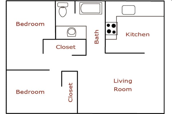 2BR/1BA - Devonshire Court Apartments