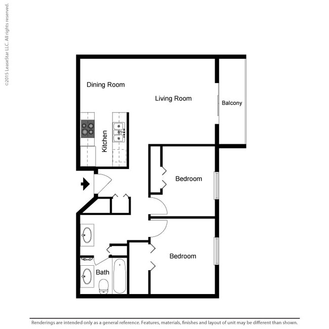 Floorplan - Bradley House Apartments