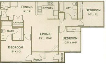 Floorplan - City View Farm Apartments