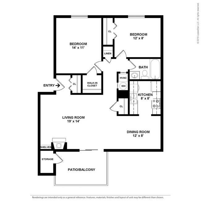 Floorplan - Woodbridge Apartments