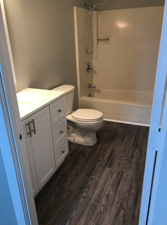 Upstairs full bath with shower/tub combo - 252 Union St