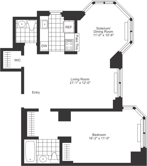 Floorplan - Tribeca Tower