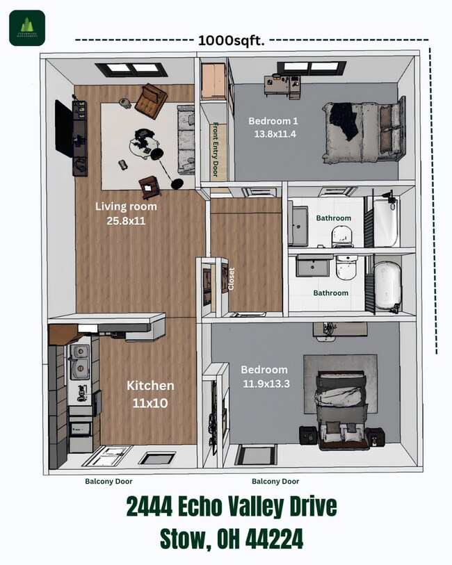 Building Photo - Cedarwood Apartments- 2 Bedroom 2 Bathroom