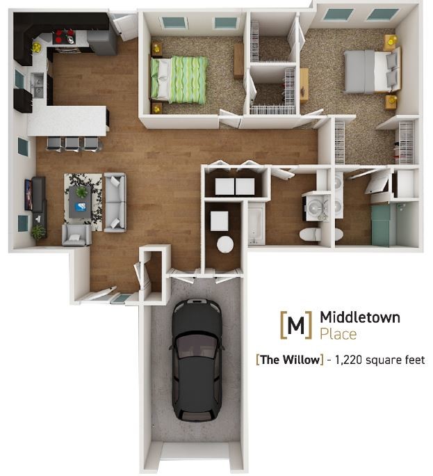 Floorplan - Middletown Place Apartments