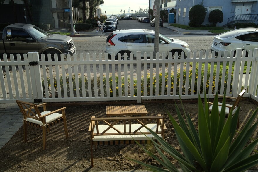 View from front yard - 1123 E Ocean Blvd