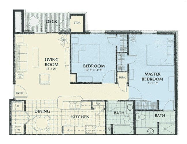 2BR/2BA - Tall Grass Apartments