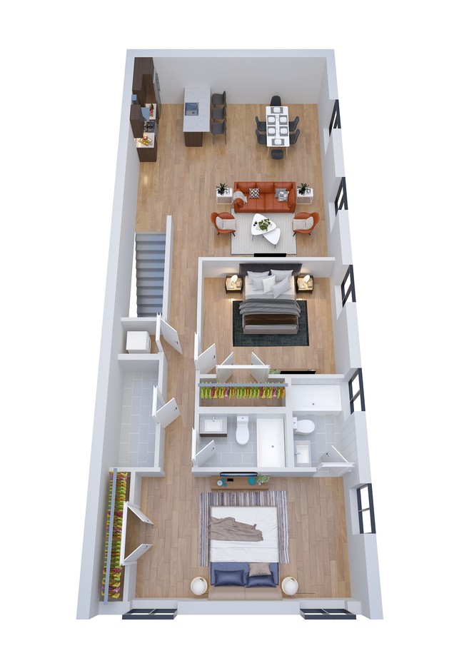 Floorplan - Peanut Factory Flats