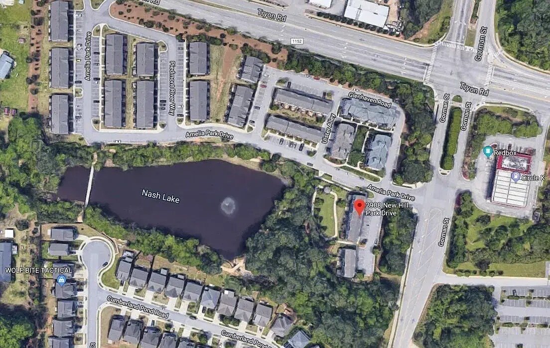 Bird's eye view of cul-de-sac and community - 2908 New Hill Park Rd