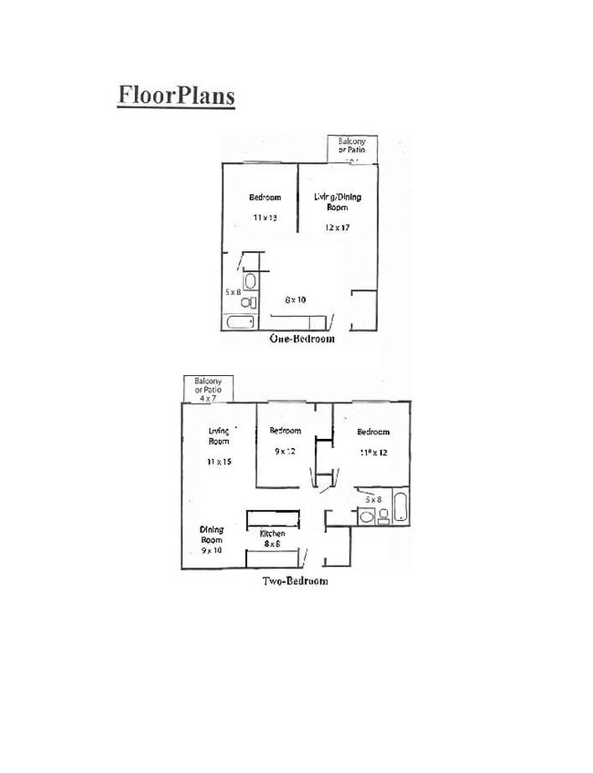 Floorplan - Town Square Senior Apartments - 62 and over
