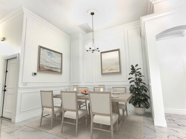Dining room - note the high ceilings - 10667 Oak Bend Way