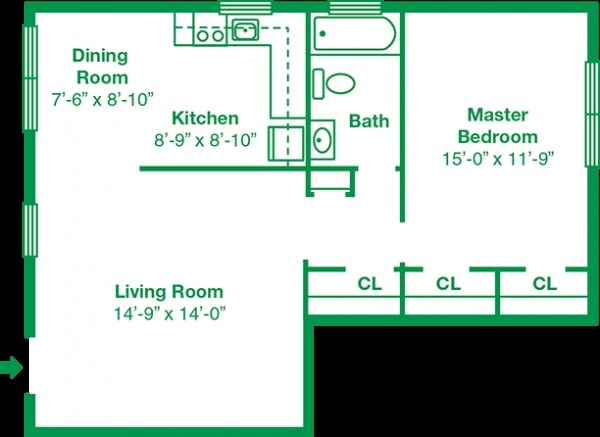 1BR/1BA - Paoli Place South Valley Townhomes