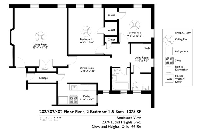 2BR/1.5BA - Boulevard View