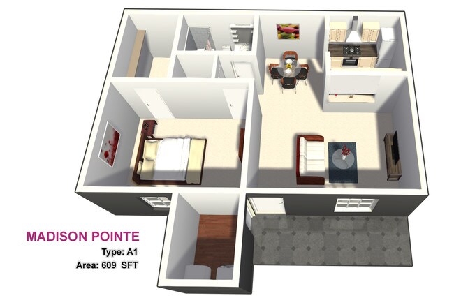 One Bed / One Bath - Madison Pointe