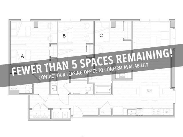 C4 - Fewer Than 5 Spaces Remaining! - Identity Davis Student Apartments