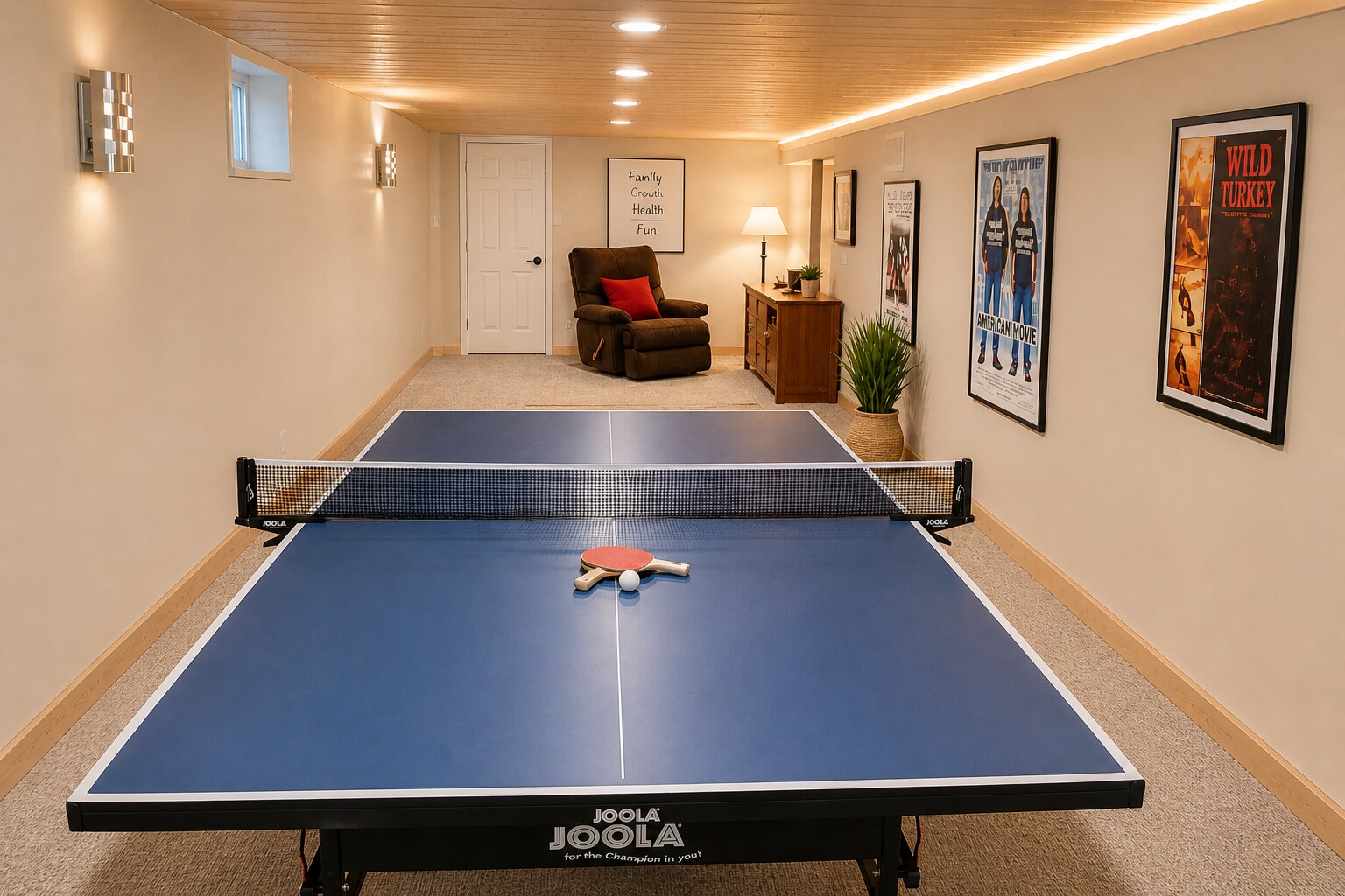 Ping Pong Table in Finished Basement - 1621 N Astor St