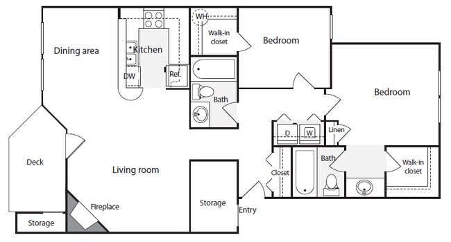 Floorplan - Redmond Park Apts