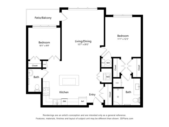 Floorplan - Ashlynn Ridge 55+ Apartments