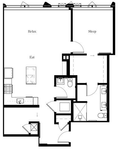 Floorplan - The Residences at Rainier Square