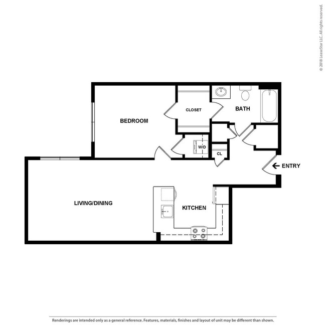 Floorplan - Studio 3807