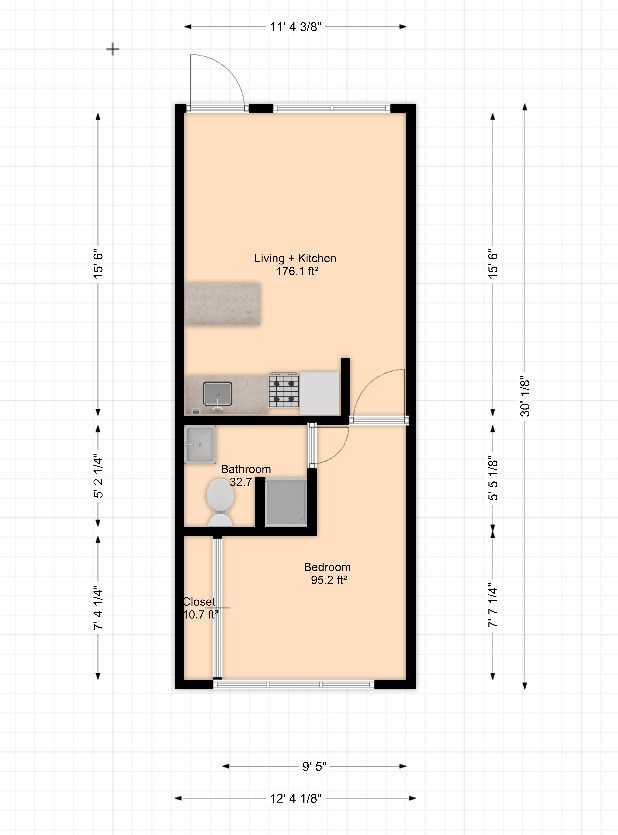 Floorplan - 1213 San Pablo Ave
