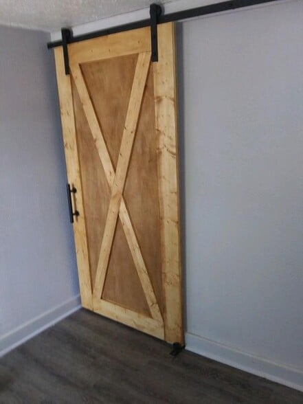 Barn Door to 3rd Floor Stairs - 406 Franklin Avenue